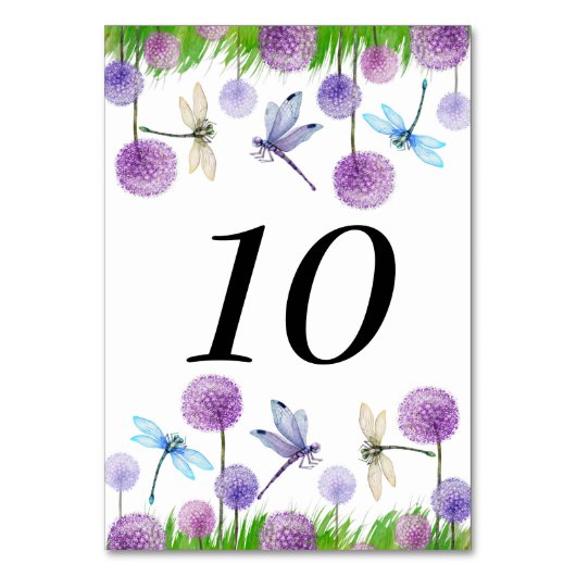 Tabelnummer paars kaart (Voorkant)