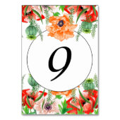 Tabelnummer papaverbloemen kaart (Voorkant)