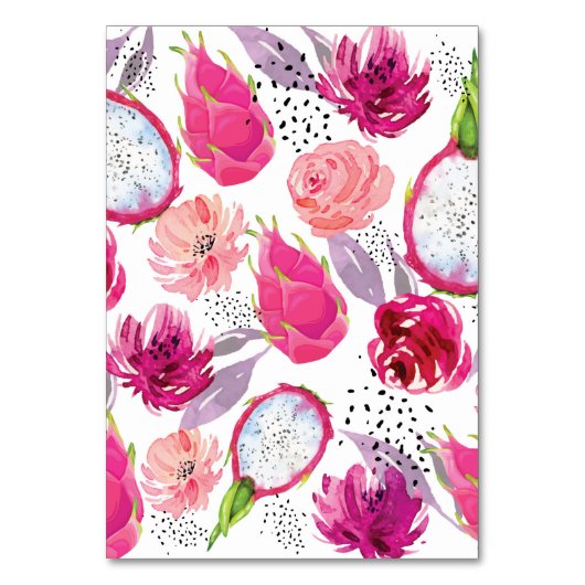 Tabelnummer Pitaya Wedding Seding Chart Kaart (Achterkant)