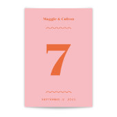 Tabelnummer Retro Weddenschappen Kaart