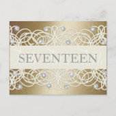 Tabelnummer Shimmer en Crystals Briefkaart (Voorkant)