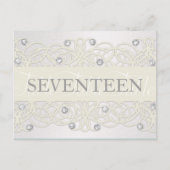 Tabelnummer Shimmer en Crystals Briefkaart (Voorkant)