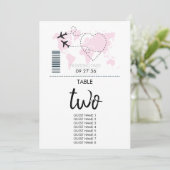 Tabelnummer stuurboord van passerende passages kaart (Staand voorkant)