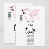 Tabelnummer stuurboord van passerende passages kaart (Voorkant / Achterkant)