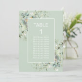 Tabelnummer Succulent Kleur, Elegant Minimalisme (Staand voorkant)