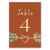 Tabelnummer Terracotta Kaart (Achterkant)