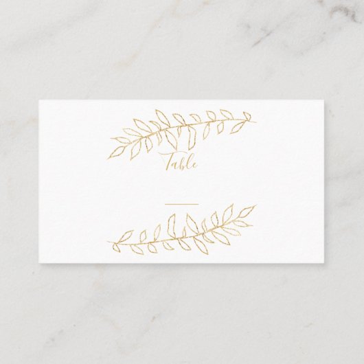 Tabelnummer van de goudbladeren plaatskaartje (Achterkant)