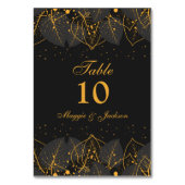 Tabelnummer van fijne Gold Leaves Kaart (Achterkant)
