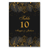 Tabelnummer van fijne Gold Leaves Kaart (Voorkant)