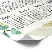 Tabelnummer van weduwentafel poster (Hoek)