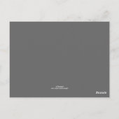 Tabelnummer verlaten zwarte bijkantoren briefkaart (Achterkant)