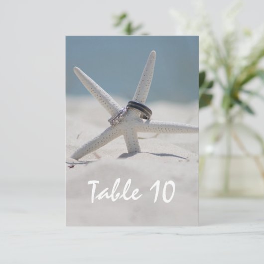 Tabelnummer voor batchbruiloft kaart (Staand voorkant)