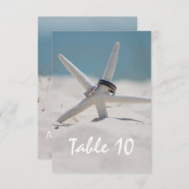 Tabelnummer voor batchbruiloft kaart