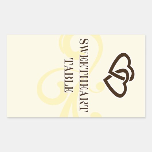 Tabelnummer waslijst rechthoekige sticker (Voorkant)