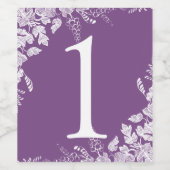 Tabelnummer wijnetiket | Wijngaard (Paarse) Wijn Etiket (Enkel label)