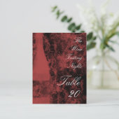 Tabelnummer wijnpartij Briefkaart (Staand voorkant)