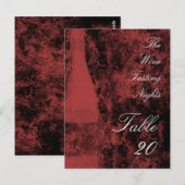 Tabelnummer wijnpartij Briefkaart (Voorkant / Achterkant)