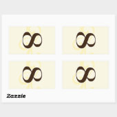 Tabelnummer wijnsticker 8 rechthoekige sticker (Vel)