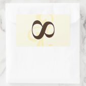 Tabelnummer wijnsticker 8 rechthoekige sticker (Tas)