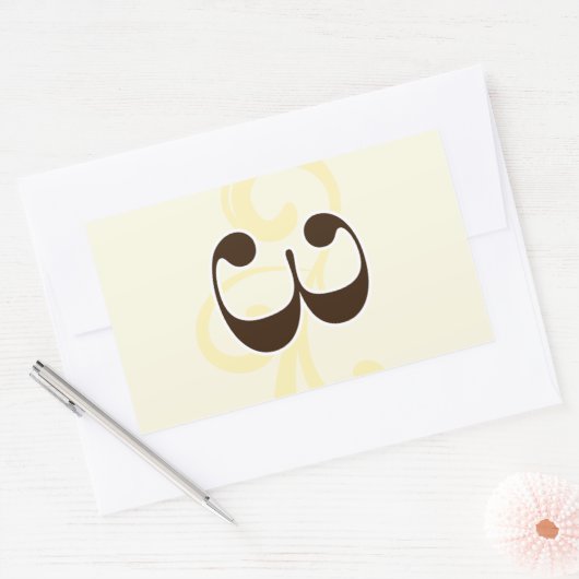 Tabelnummer wijnstickers 3 rechthoekige sticker (Envelop)