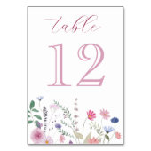 Tabelnummer Wildflower Kaart (Voorkant)