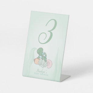 Tabelnummer zoete Zeeen Baby shower Reclamebord Met Voetstuk