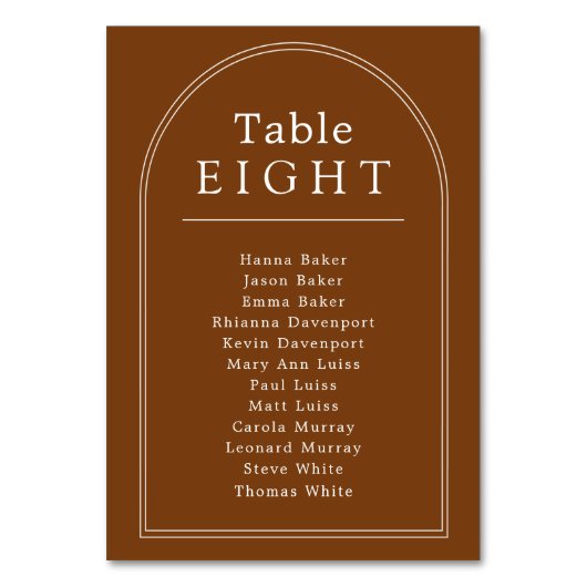 Tabelnummerbalies voor terracotta kaart (Voorkant)