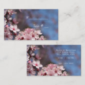 tabelnummerkaart met adres en datum plaatskaartje (Voorkant / Achterkant)