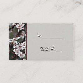 tabelnummerkaart met ontvangstadres informatiekaartje