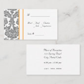 tabelnummerkaart met ontvangstadres plaatskaartje (Voorkant / Achterkant)