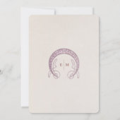 Tabelnummers Art Nouveau Wedding Kaart (Achterkant)