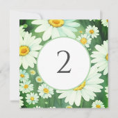 Tabelnummers bloemenrand feestdagenkaart (Voorkant)