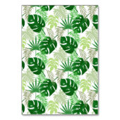Tabelnummers | Exotische groene tropische bladeren Kaart (Achterkant)
