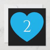 Tabelnummers hartgrens feestdagenkaart (Voorkant)