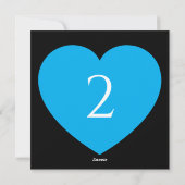 Tabelnummers hartgrens feestdagenkaart (Achterkant)