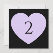 Tabelnummers hartgrens feestdagenkaart (Voorkant)