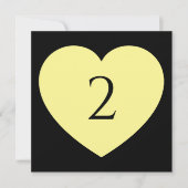 Tabelnummers hartgrens feestdagenkaart (Voorkant)