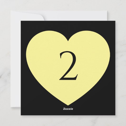 Tabelnummers hartgrens feestdagenkaart (Achterkant)