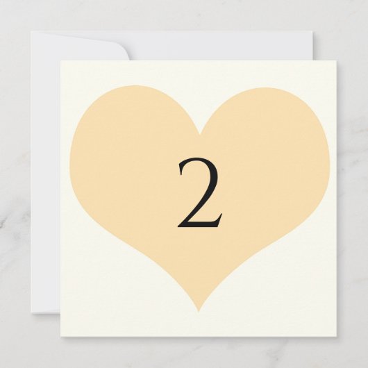 Tabelnummers hartgrens feestdagenkaart (Voorkant)