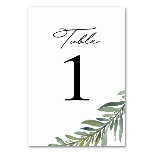 Tabelnummers Kaart (Achterkant)