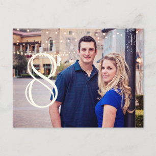 Tabelnummers met persoonlijk afbeelding briefkaart