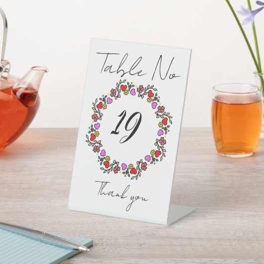 Tabelnummers Reclamebord Met Voetstuk (Insitu)