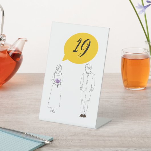 Tabelnummers Reclamebord Met Voetstuk (Insitu)