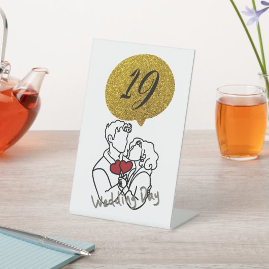 Tabelnummers Reclamebord Met Voetstuk (Insitu)