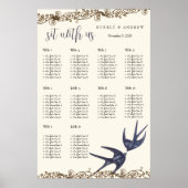 Tabelnummers  Tortelduifjes Poster (Voorkant)