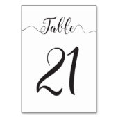 Tabelnummers voor bruiloften kaart (Voorkant)