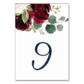 Tabelnummers voor KJ #9 Kaart (Voorkant)