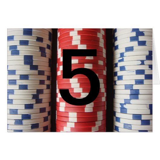 Tabelnummers voor pokertoernooi (Voorkant Horizontaal)