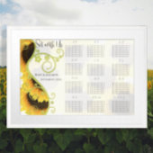 Tabelnummers zonnebloempitten poster