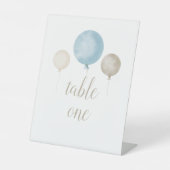 Tabelteken ballonWaterverf Baby shower Reclamebord Met Voetstuk (Voorkant)